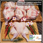 Chicken WHOLE SPATCHCOCK BUTTERFLIED SoGood - ayam broiler bekakak potong punggung So Good Food frozen +/- 1.6 kg/pc (price/kg)